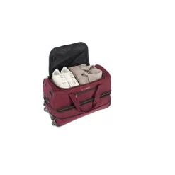 Travelite Basics Wheeled Duffle 55 Expandable Dark Red 10 Travelite Basics Wheeled Duffle 55 Expandable Dark Red -Goedkope Koffert Rein Winkel image 21091
