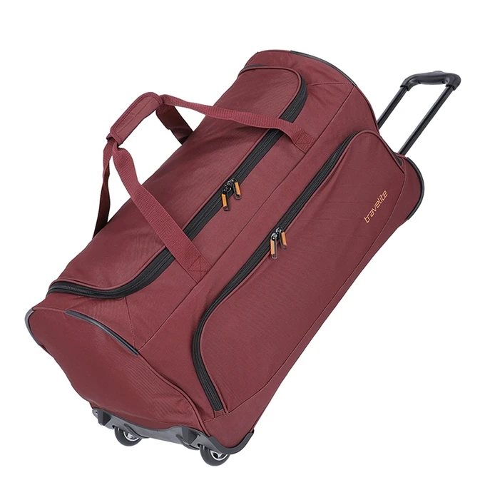 Travelite Basics Fresh Trolley Travel Bag 71 Dark Red 1 Travelite Basics Fresh Trolley Travel Bag 71 Dark Red