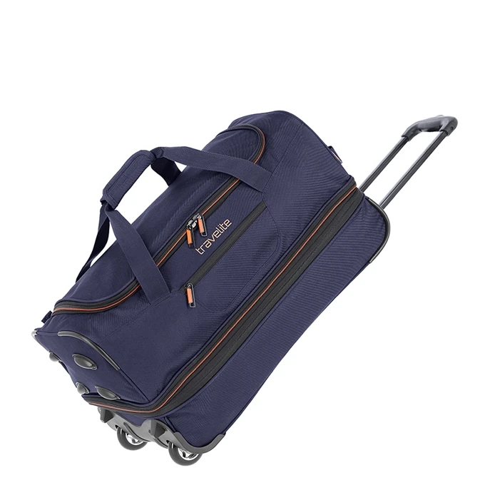 Travelite Basics Wheeled Duffle 55 Expandable Marine 1 Travelite Basics Wheeled Duffle 55 Expandable Marine