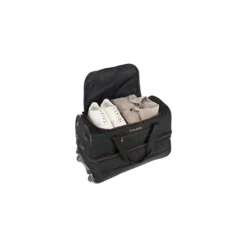 Travelite Basics Wheeled Duffle 55 Expandable Black 19 Travelite Basics Wheeled Duffle 55 Expandable Black -Goedkope Koffert Rein Winkel image 21898