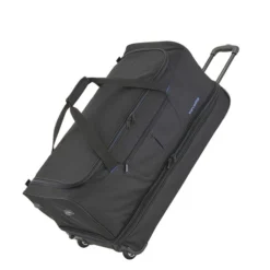 Travelite Basics Wheeled Duffle 55 Expandable Black 21 Travelite Basics Wheeled Duffle 55 Expandable Black -Goedkope Koffert Rein Winkel image 21900