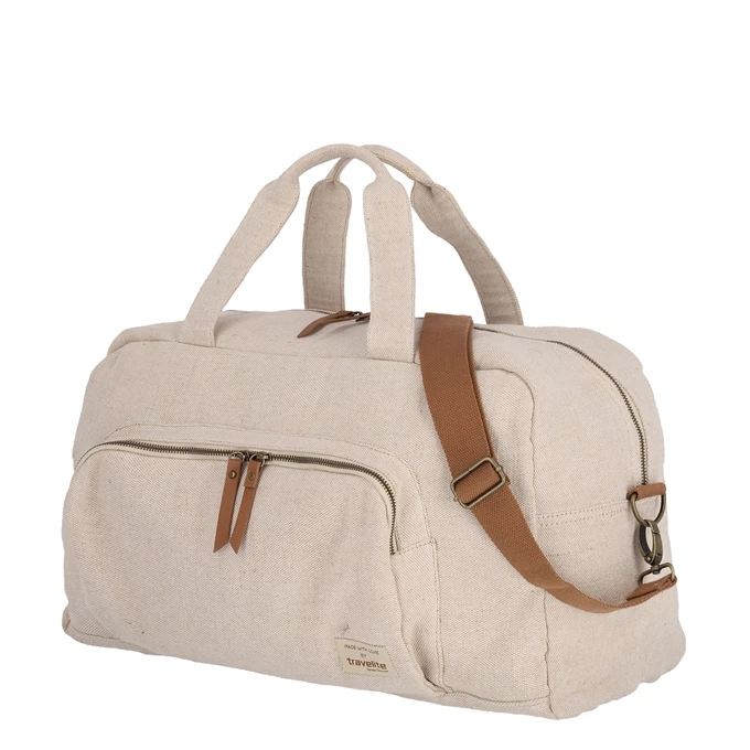 Travelite Hempline Weekender Beige 3 Travelite Hempline Weekender Beige - Afbeelding 3