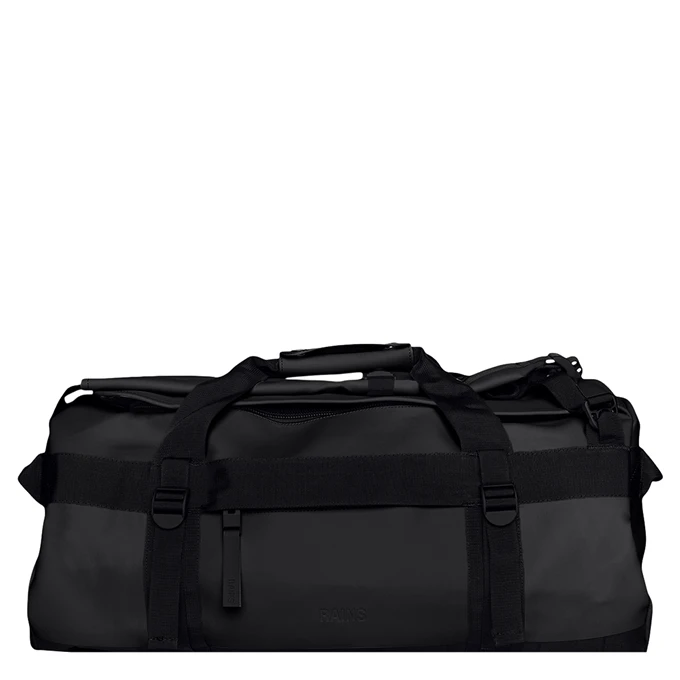Rains Texel Duffel Bag W3 Black 1 Rains Texel Duffel Bag W3 Black
