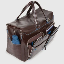 Piquadro Blue Square Duffel Bag Brown -Goedkope Koffert Rein Winkel image 4402