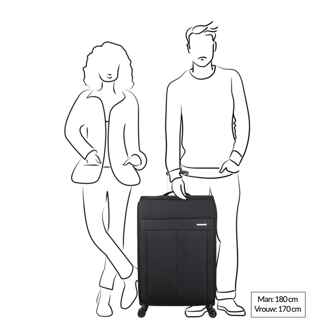 Decent D-Upright Trolley 76 Black 2 Decent D-Upright Trolley 76 Black - Afbeelding 2