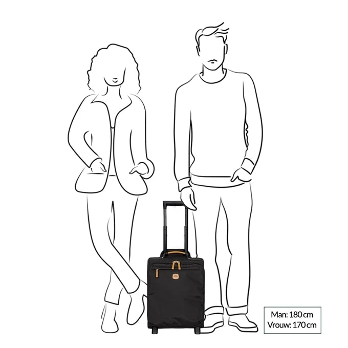 Bric's X-Travel Underseater Cabin Trolley 45 Black 2 Bric's X-Travel Underseater Cabin Trolley 45 Black - Afbeelding 2