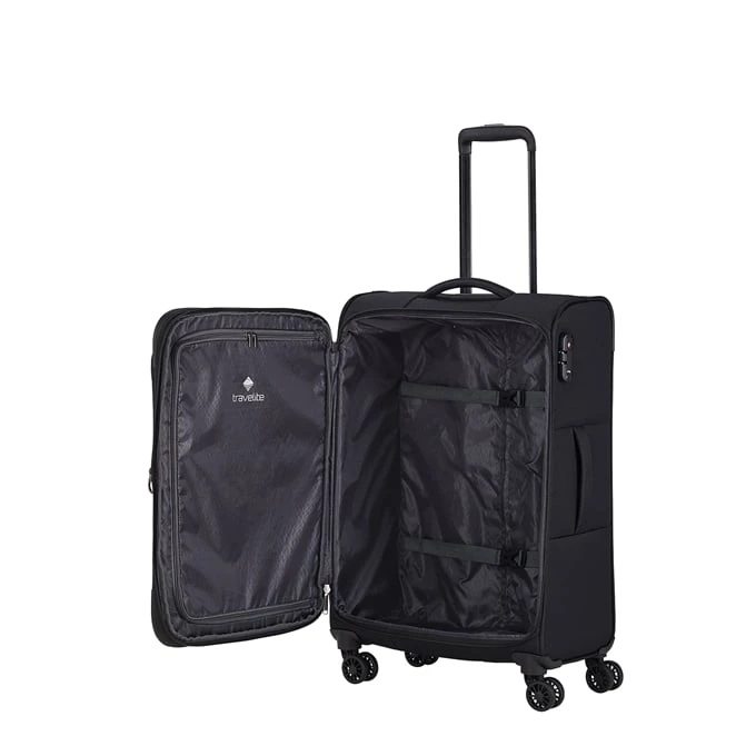 Travelite Chios 4 Wiel Trolley M Black 8 Travelite Chios 4 Wiel Trolley M Black - Afbeelding 8