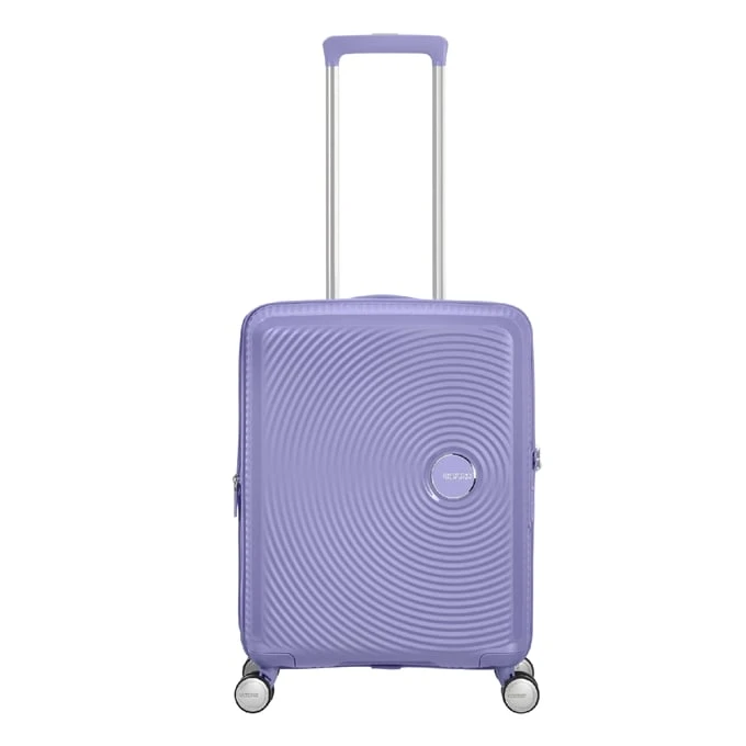 American Tourister Soundbox Spinner 55 Expandable Lavender 1 American Tourister Soundbox Spinner 55 Expandable Lavender