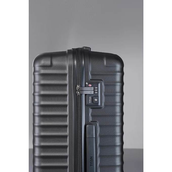 TITAN Litron 4 Wheel Trolley S Black 12 TITAN Litron 4 Wheel Trolley S Black - Afbeelding 12