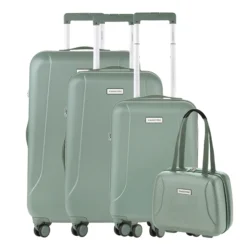 CarryOn Skyhopper 4-Delige Kofferset Beautycase/S/M/L Olive