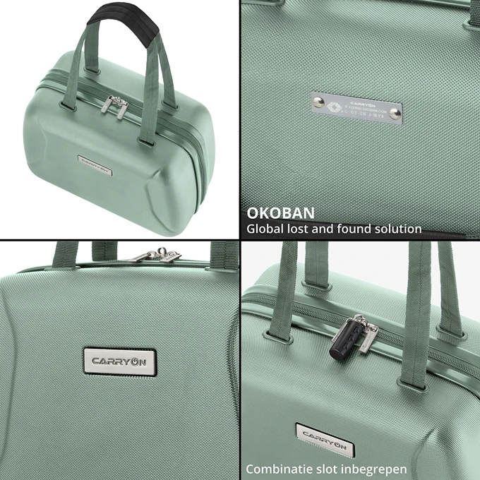 CarryOn Skyhopper 4-Delige Kofferset Beautycase/S/M/L Olive 5 CarryOn Skyhopper 4-Delige Kofferset Beautycase/S/M/L Olive - Afbeelding 5