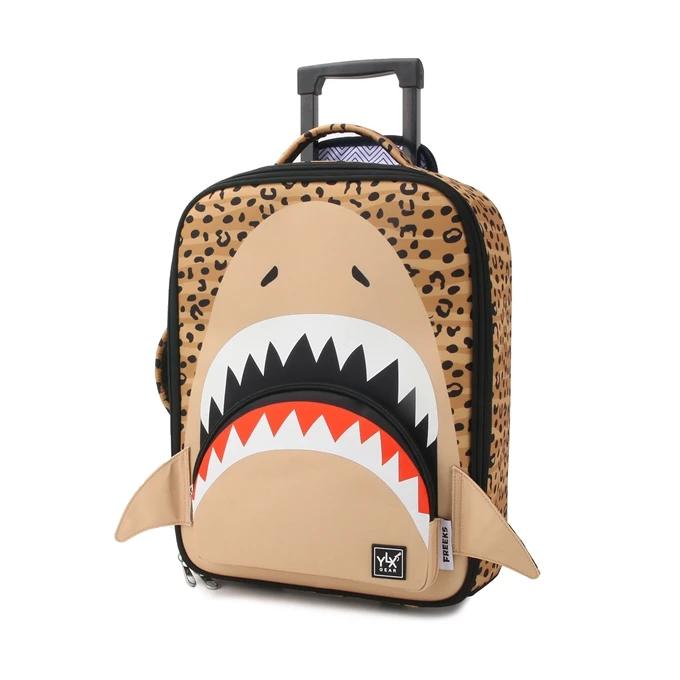 YLX Gear & Freek Vonk Trolley Koffer Zebra Haai 3 YLX Gear & Freek Vonk Trolley Koffer Zebra Haai - Afbeelding 3