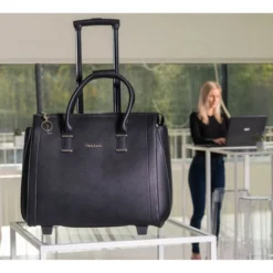 Olivia Lauren College Business Trolley Zwart 7 Olivia Lauren College Business Trolley Zwart -Goedkope Koffert Rein Winkel image 8069