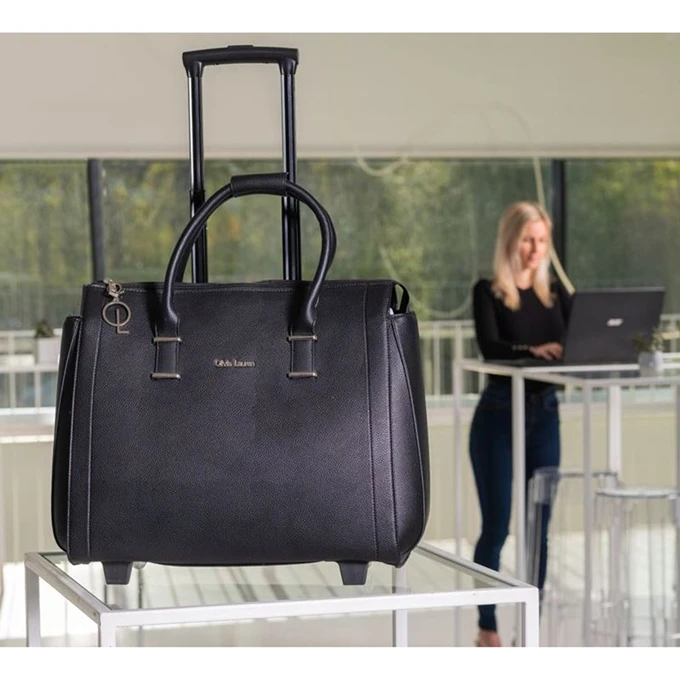 Olivia Lauren College Business Trolley Zwart 3 Olivia Lauren College Business Trolley Zwart - Afbeelding 3
