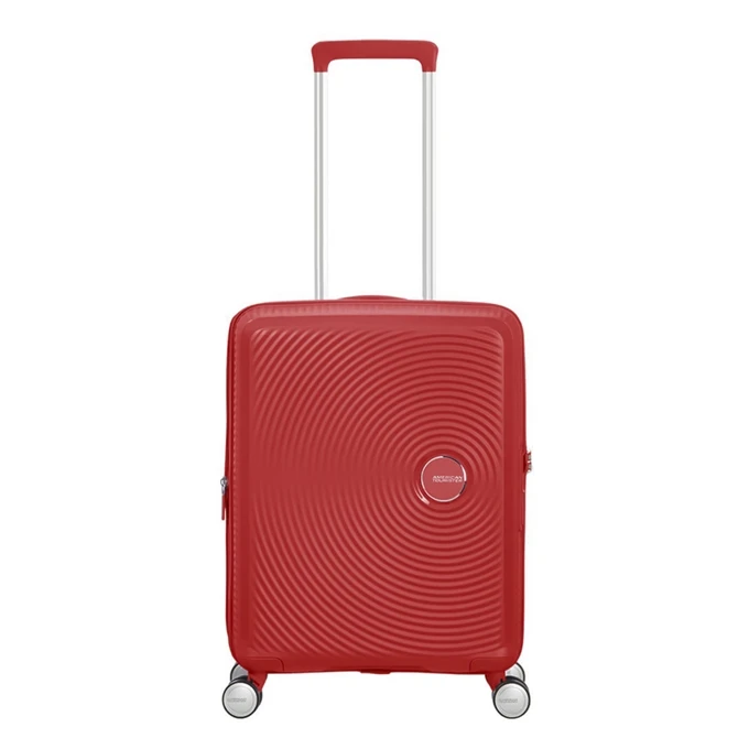 American Tourister Soundbox Spinner 55 Expandable Coral Red 1 American Tourister Soundbox Spinner 55 Expandable Coral Red