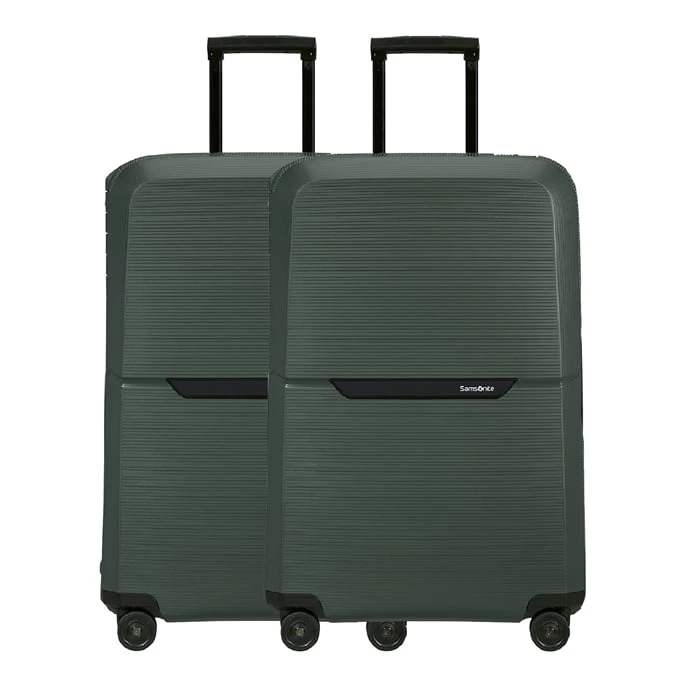 Samsonite Magnum Eco Spinner 75 Set Van 2 Forest Green 1 Samsonite Magnum Eco Spinner 75 Set Van 2 Forest Green