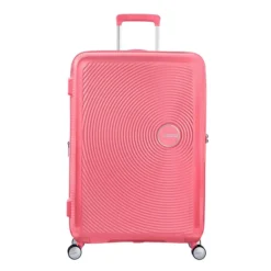 American Tourister Soundbox Spinner 77 Expandable Sun Kissed Coral