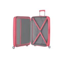 American Tourister Soundbox Spinner 77 Expandable Sun Kissed Coral -Goedkope Koffert Rein Winkel image 8901
