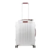 Piquadro Alu Slim 4 Wheel Cabin Trolley Grigio / Cuoio