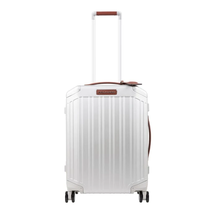 Piquadro Alu Slim 4 Wheel Cabin Trolley Grigio / Cuoio 1 Piquadro Alu Slim 4 Wheel Cabin Trolley Grigio / Cuoio