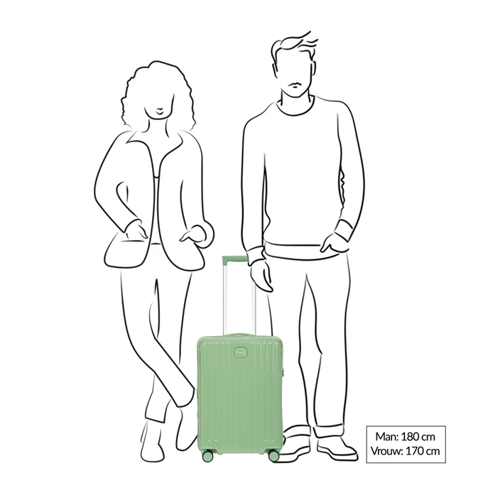 Bric's Positano Cabin Trolley 55 Sea Green 2 Bric's Positano Cabin Trolley 55 Sea Green - Afbeelding 2