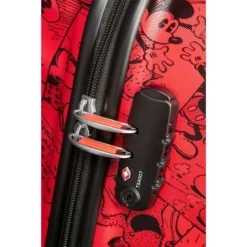 American Tourister Wavebreaker Disney Spinner 67 Mickey Comics Red -Goedkope Koffert Rein Winkel image 9426
