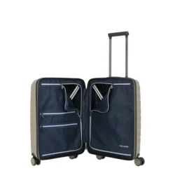 Travelite Air Base 4 Wiel Trolley S Champagne Metallic 15 Travelite Air Base 4 Wiel Trolley S Champagne Metallic -Goedkope Koffert Rein Winkel image 9460