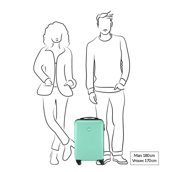 Princess Traveller PT-01 Cabin Trolley Poolhouse Blue 2 Princess Traveller PT-01 Cabin Trolley Poolhouse Blue - Afbeelding 2