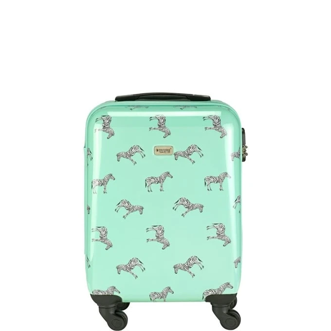 Princess Traveller Trendy Animal Zebra Cabin Trolley S Mint 2 Princess Traveller Trendy Animal Zebra Cabin Trolley S Mint - Afbeelding 2