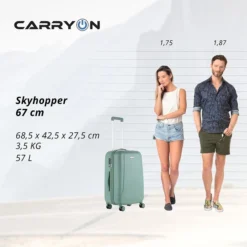 CarryOn Skyhopper 4-Delige Kofferset S/S/M/L Olive 16 CarryOn Skyhopper 4-Delige Kofferset S/S/M/L Olive -Goedkope Koffert Rein Winkel image 9944